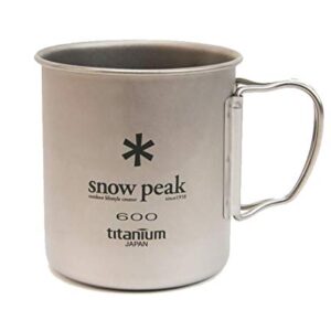 Snow Peak Titanium Single Wall Cup 600