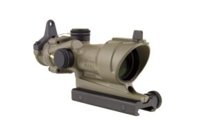 trijicon acog ta01-d-100319 4x 32 tritium only, center illuminated amber crosshair .223 reticle scope, dark earth