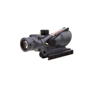 Trijicon ACOG TA31-D-100308 4x 32 Dual Illuminated Red Chevron .223 BAC Reticle Scope, Sniper Gray