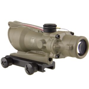 Trijicon ACOG TA31-D-100310 4x 32 Dual Illuminated Red Chevron .223 BAC Reticle Scope, Dark Earth