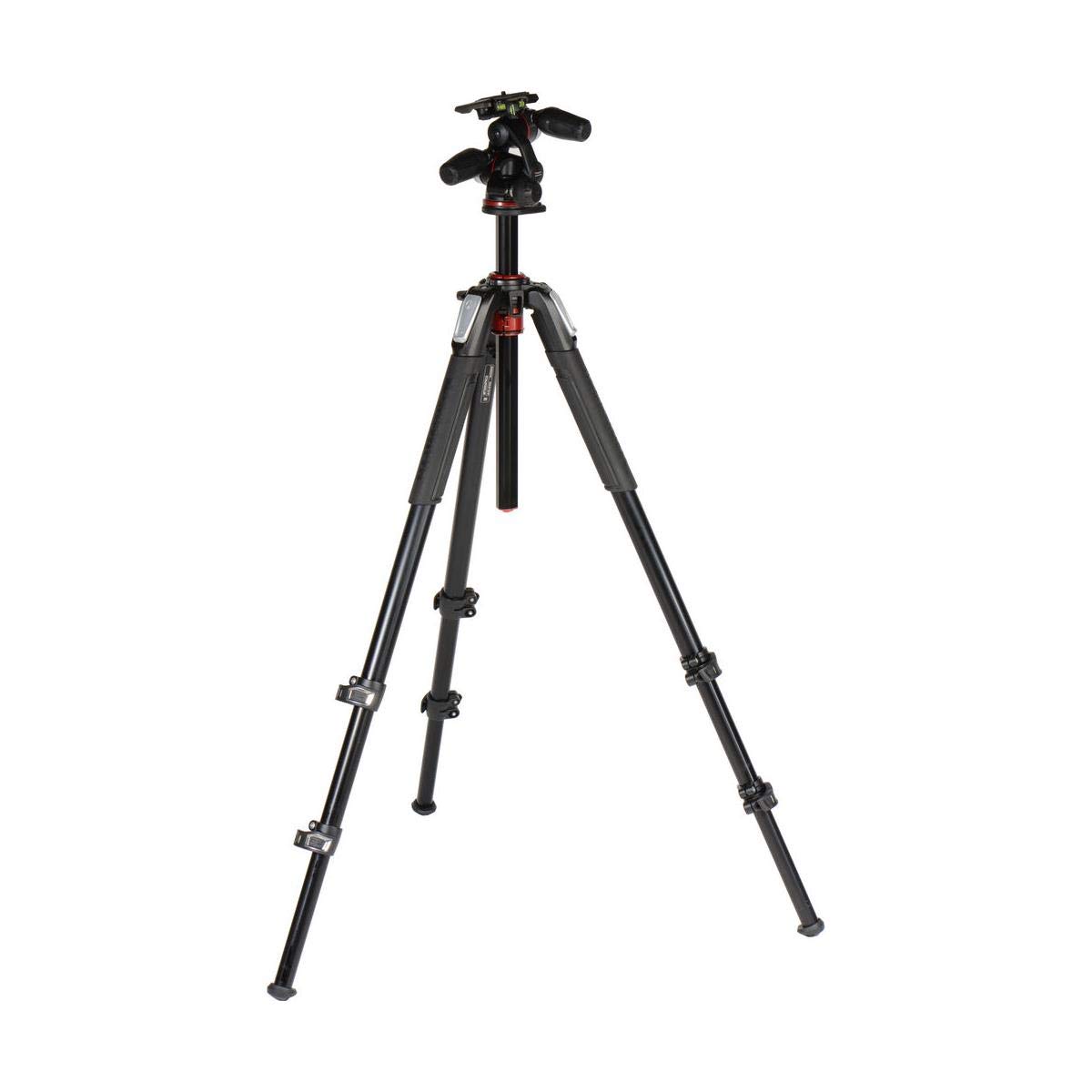 Manfrotto 055 3-Section Aluminum Tripod with 3-Way Head