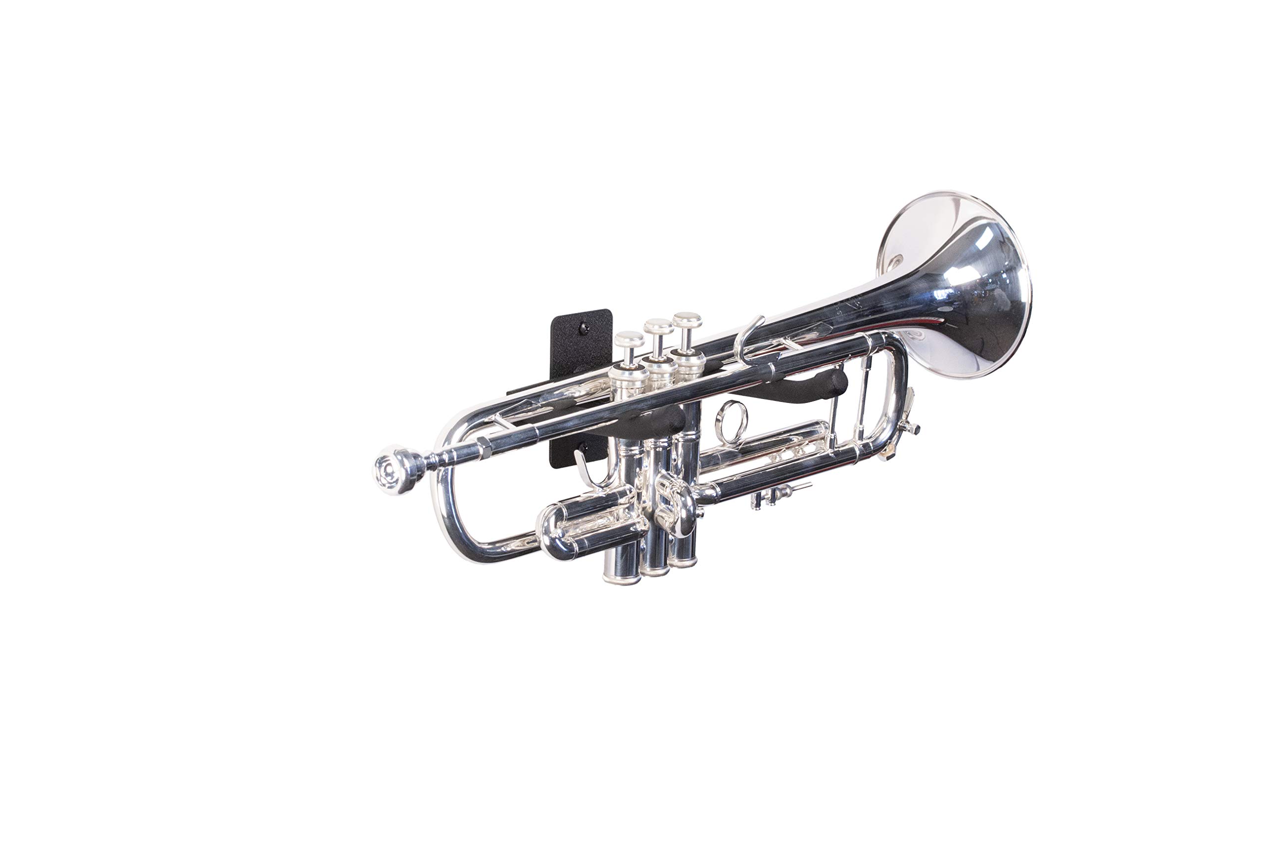 String Swing Horizontal Wall Mount Trumpet Holder - Stand for all Trumpets Including Piccolo and Pocket Trumpet - Musical Instruments Safe without Hard Cases - Made in USA