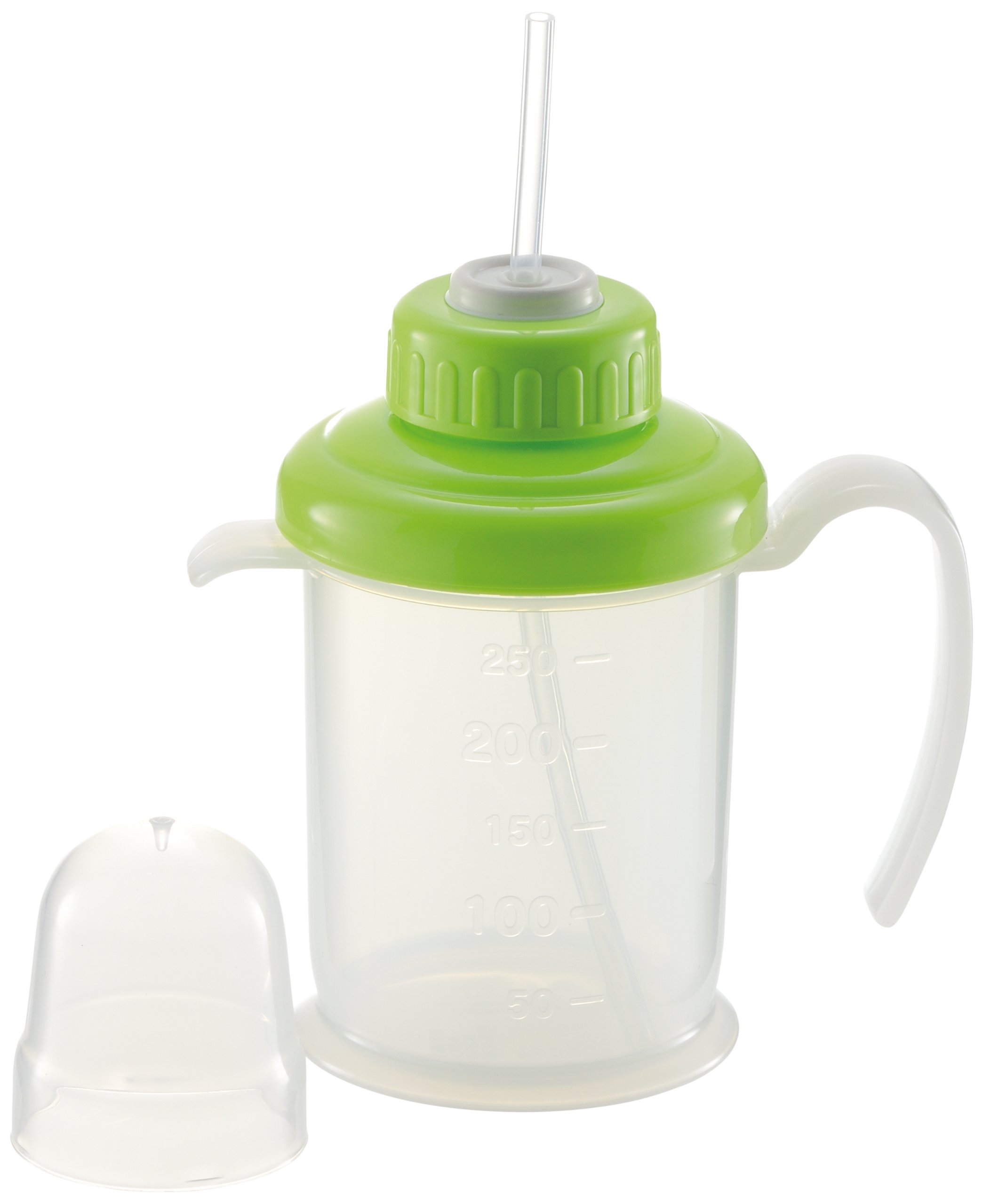 Richell Straw Mug 250ml Green