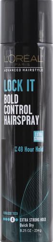 L'Oreal Paris Advanced Hairstyle Lock It Bold Control Hairspray 8.25 Ounce