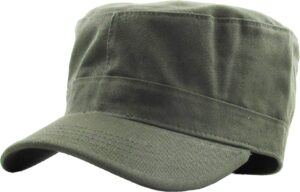 kbethos kbk-1464 olv s cadet army cap basic everyday military style hat (now with stash pocket version available)