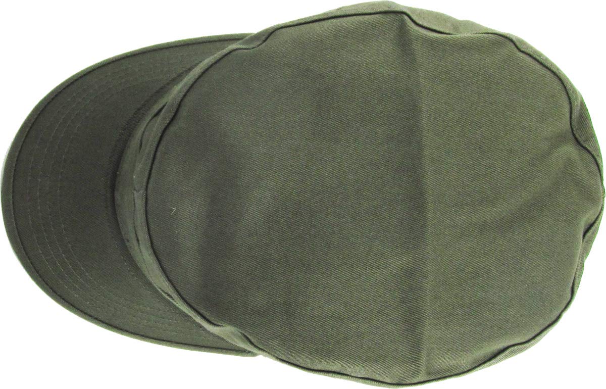 KBETHOS KBK-1464 OLV S Cadet Army Cap Basic Everyday Military Style Hat (Now with STASH Pocket Version Available)