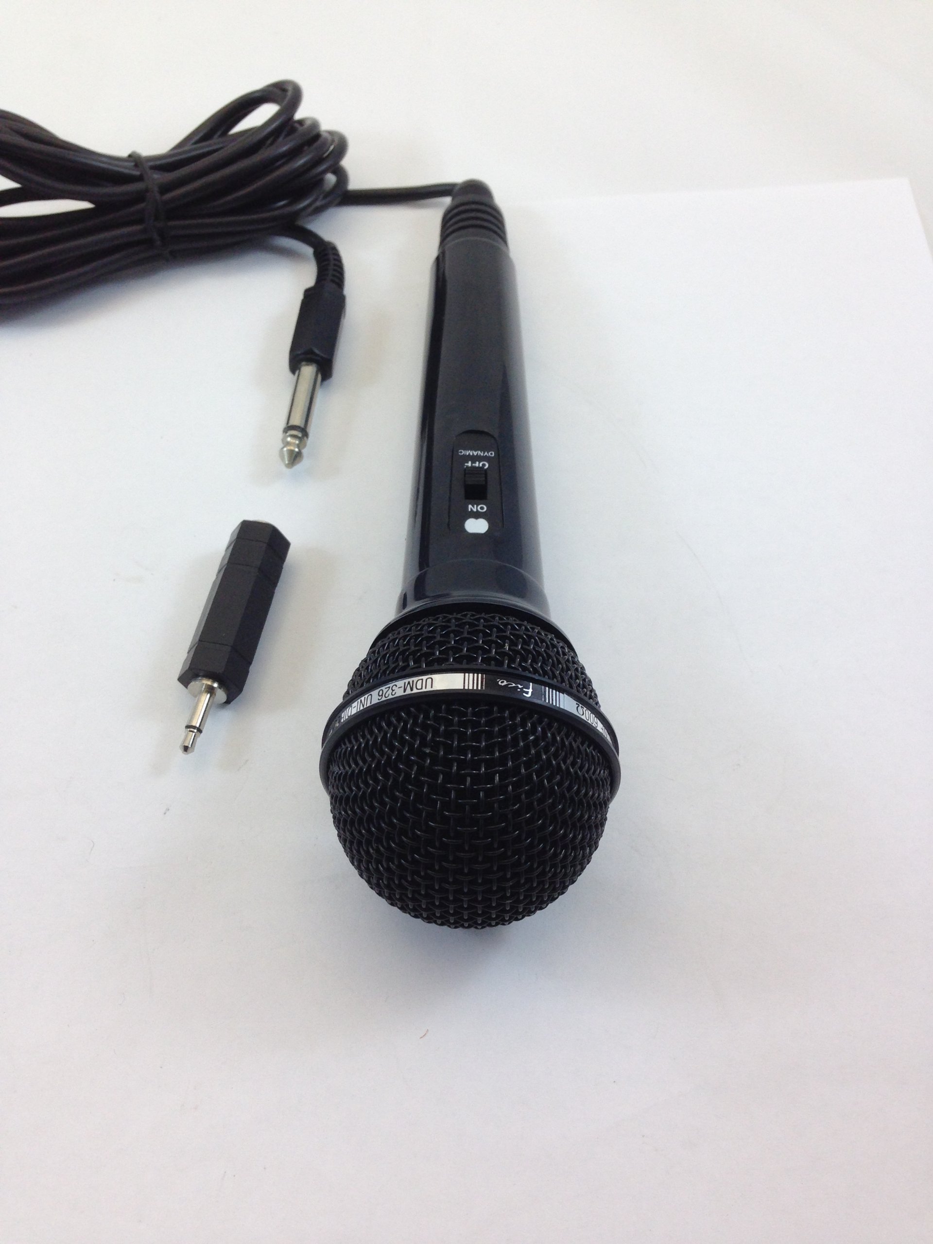 FICO UNI-DIRECTIONAL MICROPHONE, 1/4" MIC CABLE WITH 3.5 MONO ADAPTER