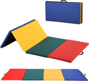 gymnastics mat tumbling mat gym mat gymnastic mat foldding lightweight tumbling mat 2 inches thick fitness yoga exercise mat home gym mat equipment