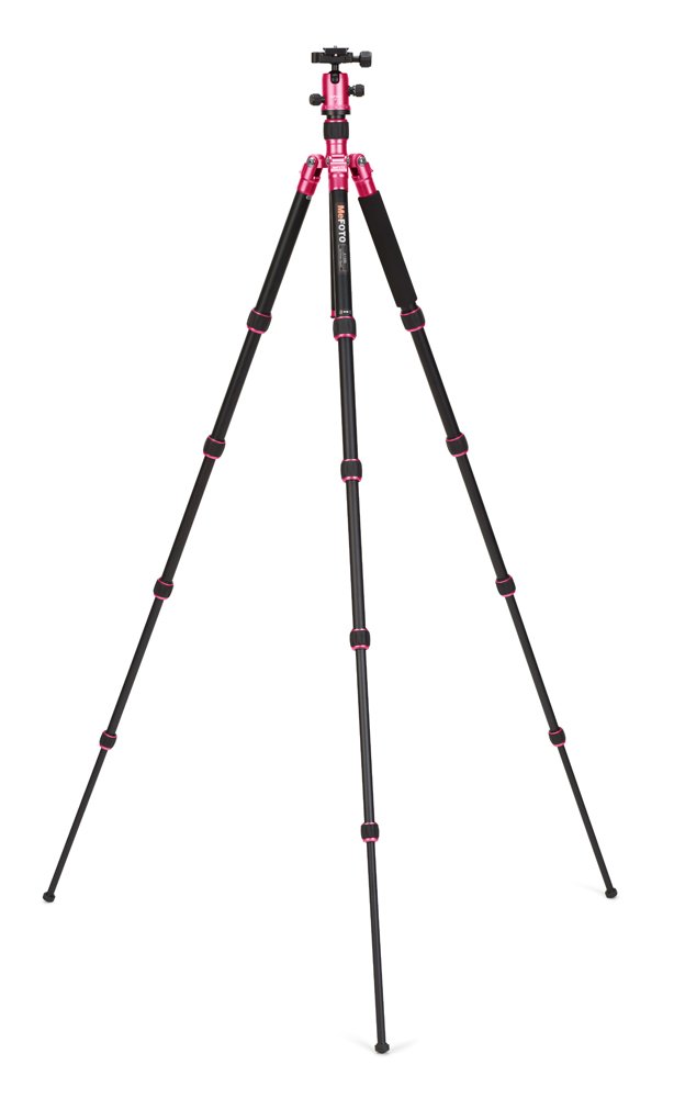 MeFOTO Aluminum Roadtrip Travel Tripod/Monopod Kit - Hot Pink (A1350Q1H)