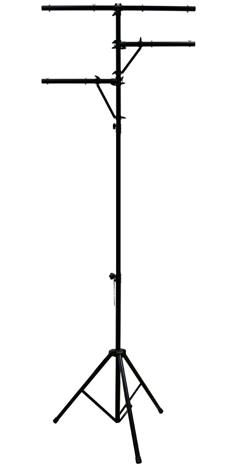 American Sound Connection (2) Pro Audio Mobile DJ Lighting Multi Arm T Bar Portable Light Stand up to 12 Foot Height Tripod