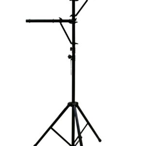 American Sound Connection (2) Pro Audio Mobile DJ Lighting Multi Arm T Bar Portable Light Stand up to 12 Foot Height Tripod