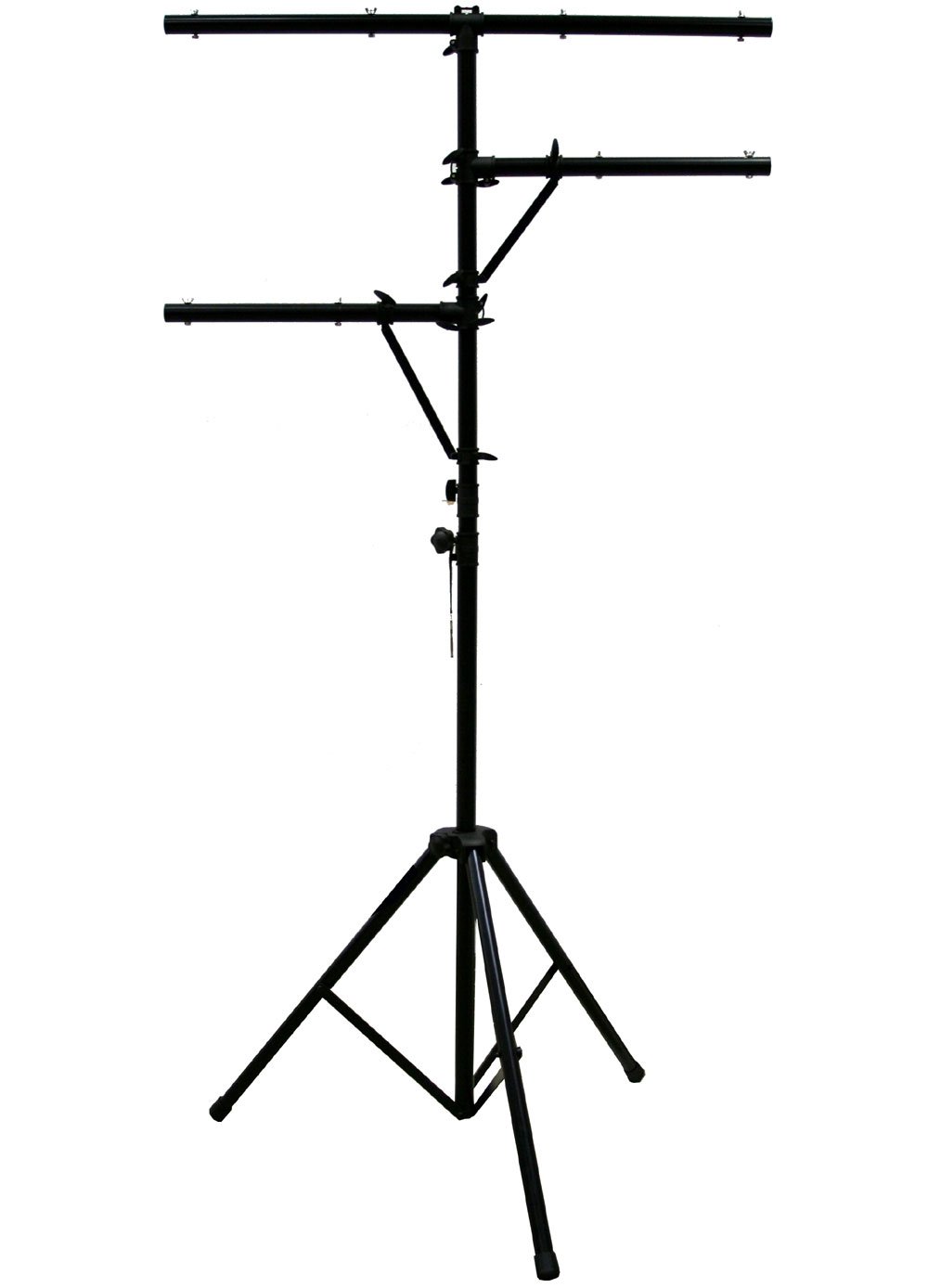 American Sound Connection (2) Pro Audio Mobile DJ Lighting Multi Arm T Bar Portable Light Stand up to 12 Foot Height Tripod