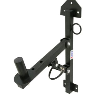 American Sound Connection S022 (2) Pro Audio DJ Speaker Stand Wall Fixed Mount Bracket Holder Adjustable Adapter Pair