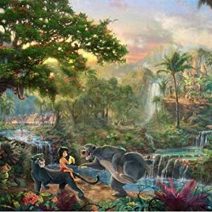 Ceaco - 4 in 1 Multipack - Thomas Kinkade - Disney Dreams Collection - Lion King, Peter Pan, Princess & the Frog, & Jungle Book - (4) 500 Piece Jigsaw Puzzles