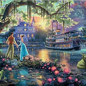 Ceaco - 4 in 1 Multipack - Thomas Kinkade - Disney Dreams Collection - Lion King, Peter Pan, Princess & the Frog, & Jungle Book - (4) 500 Piece Jigsaw Puzzles