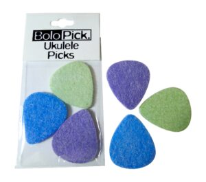 bolopick felt picks for ukulele 6 pack (an original recipe)