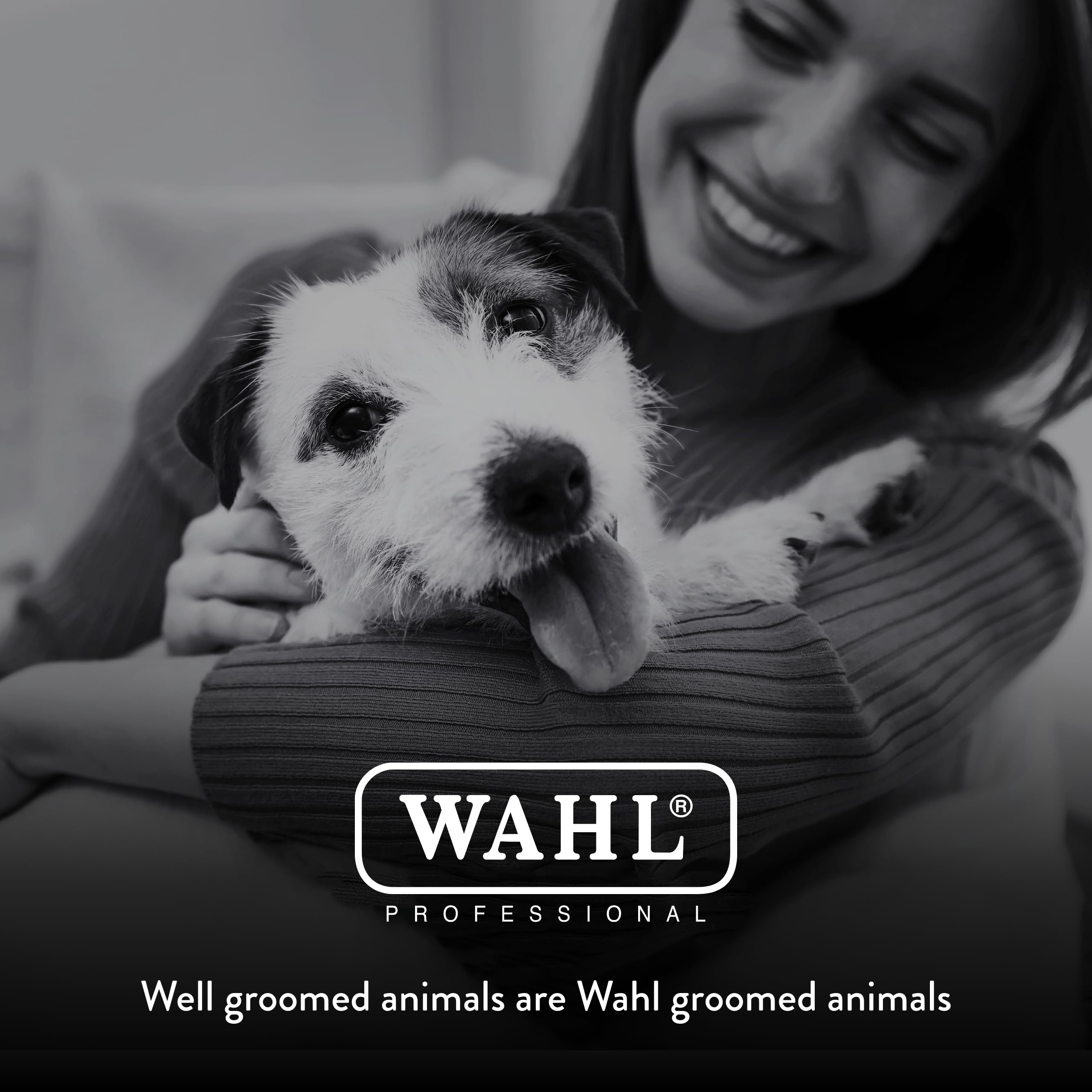 Wahl Professional Animal Chromado Lithium Pet, Dog, Cat & Horse Corded/Cordless Clipper Kit (#41871-0434) - Dog, Cat & Horse Grooming Supplies - Cord/Cordless - Pet Clippers - Black & Silver