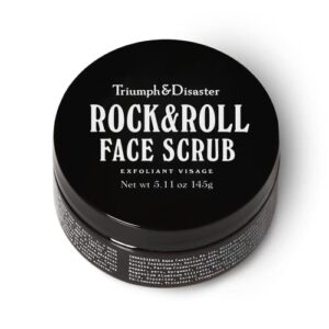 triumph & disaster | rock & roll face scrub for men | natural, exfoliating pore cleansing facial scrub - removing blackheads and dirt, 5.11 oz