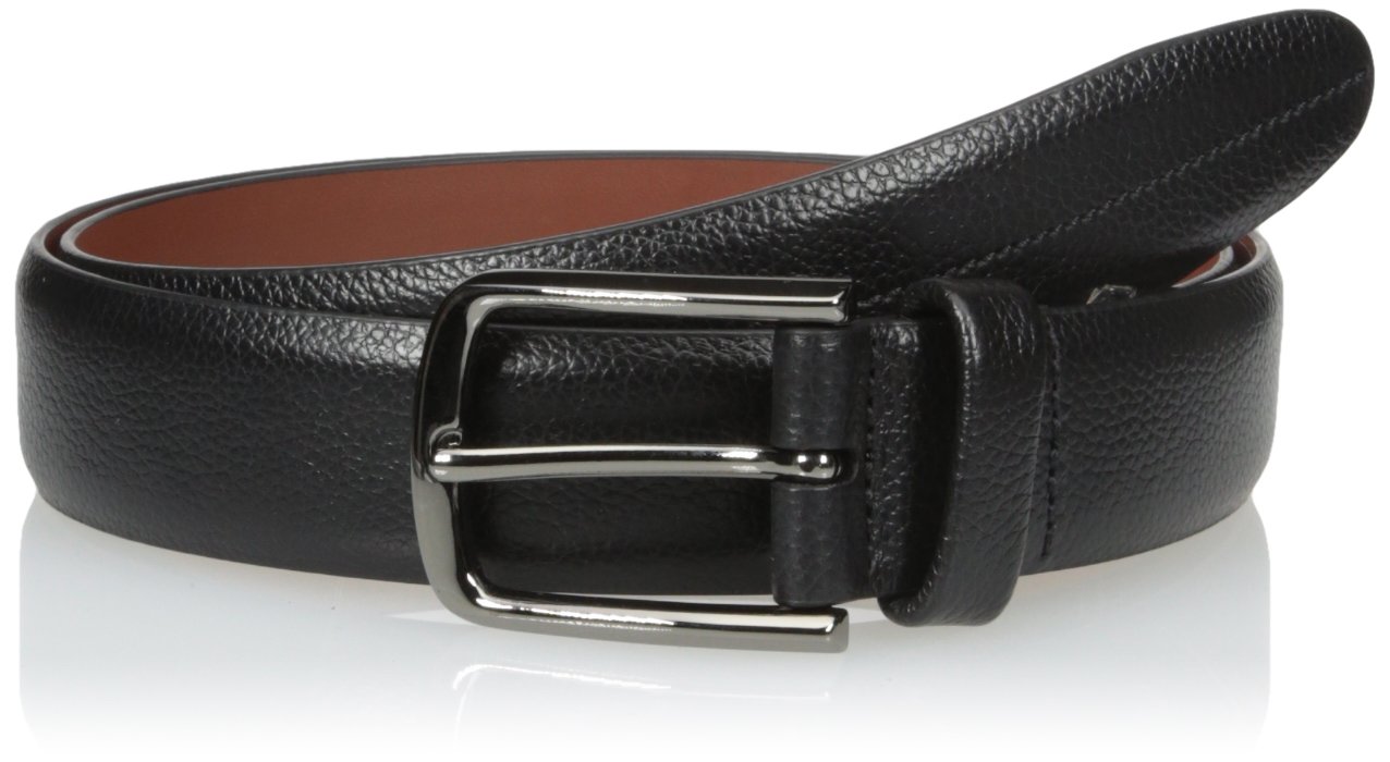 Perry Ellis Men's Park Ave Belt, Black, 36