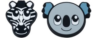 gamma sports zoo damps vibration dampeners(2-pack) - koala/zebra