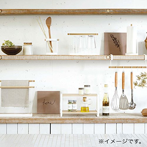 Yamazaki KT-PW I WH Kitchen Paper Holder, 約 幅28×奥行7×高さ6cm, wht