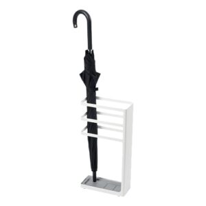 yamazaki home freestanding holder canes/walking sticks | steel | umbrella stand, one size, white