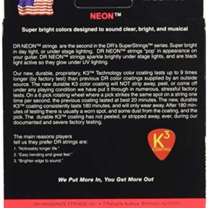 DR Strings Hi-Def Neon Red Electric Lite Strings (NRE9)