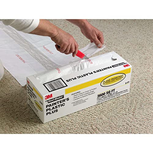 3M Hand masker Painters Plastic Plus MFB-12, 12 ft x 400 ft x .31 mil(3,65 m x 121 m x .00787 mm)