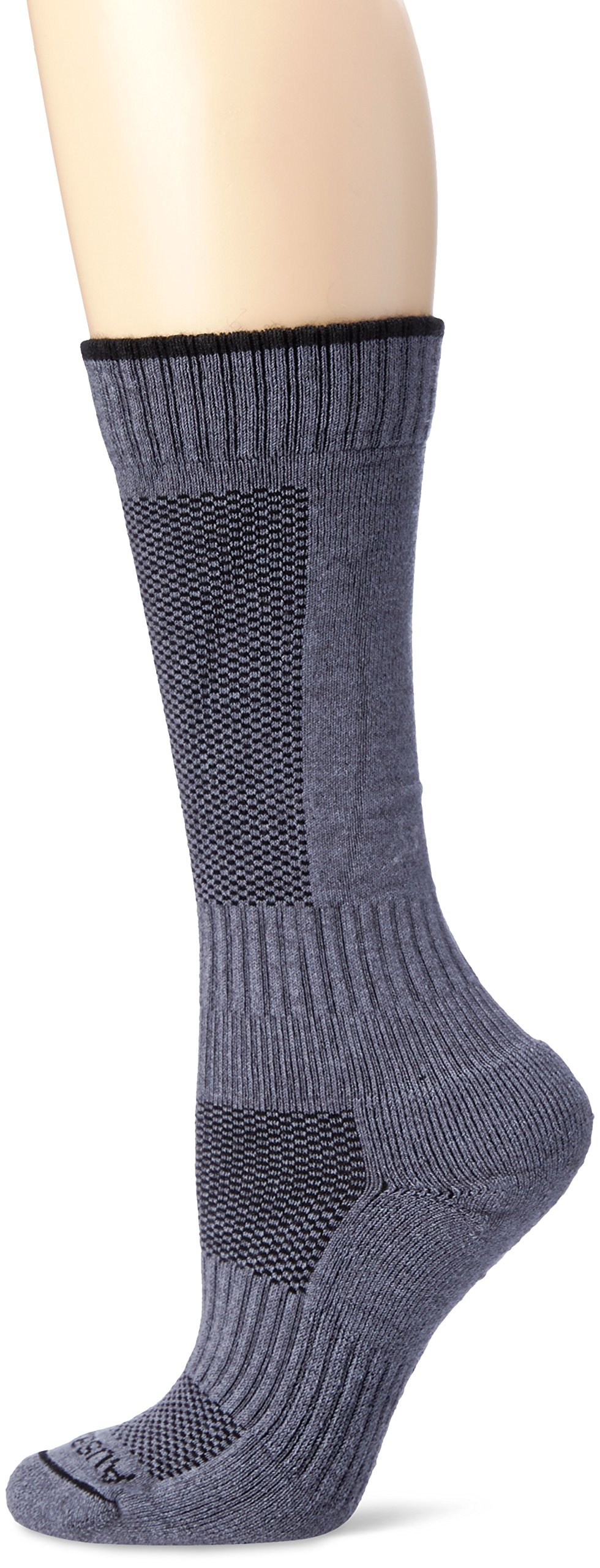 Ausangate Socks Women's Alpaca High Calf Hiking Socks, Gray/Black, Medium