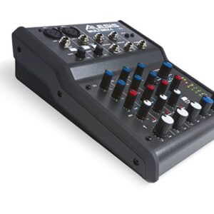 Alesis MultiMix 4 USB FX | 4 Channel Compact Studio Mixer with Built In Effects & USB Audio Interface for Home Studio Recording