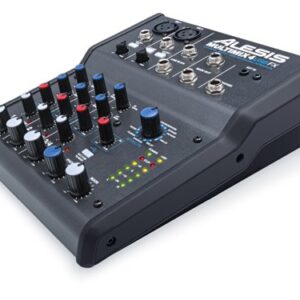 Alesis MultiMix 4 USB FX | 4 Channel Compact Studio Mixer with Built In Effects & USB Audio Interface for Home Studio Recording