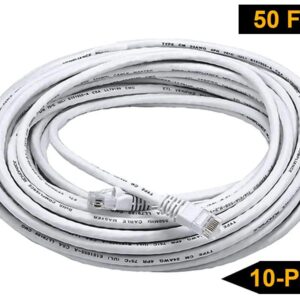 iMBAPrice 15 ' Cat5e Network Ethernet Patch Cable, 10 Pack, White (IMBA-CAT5-15WT-10PK)