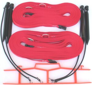 home court 1-inch non-adjustable 30-ft sand court line - 17nas (red)