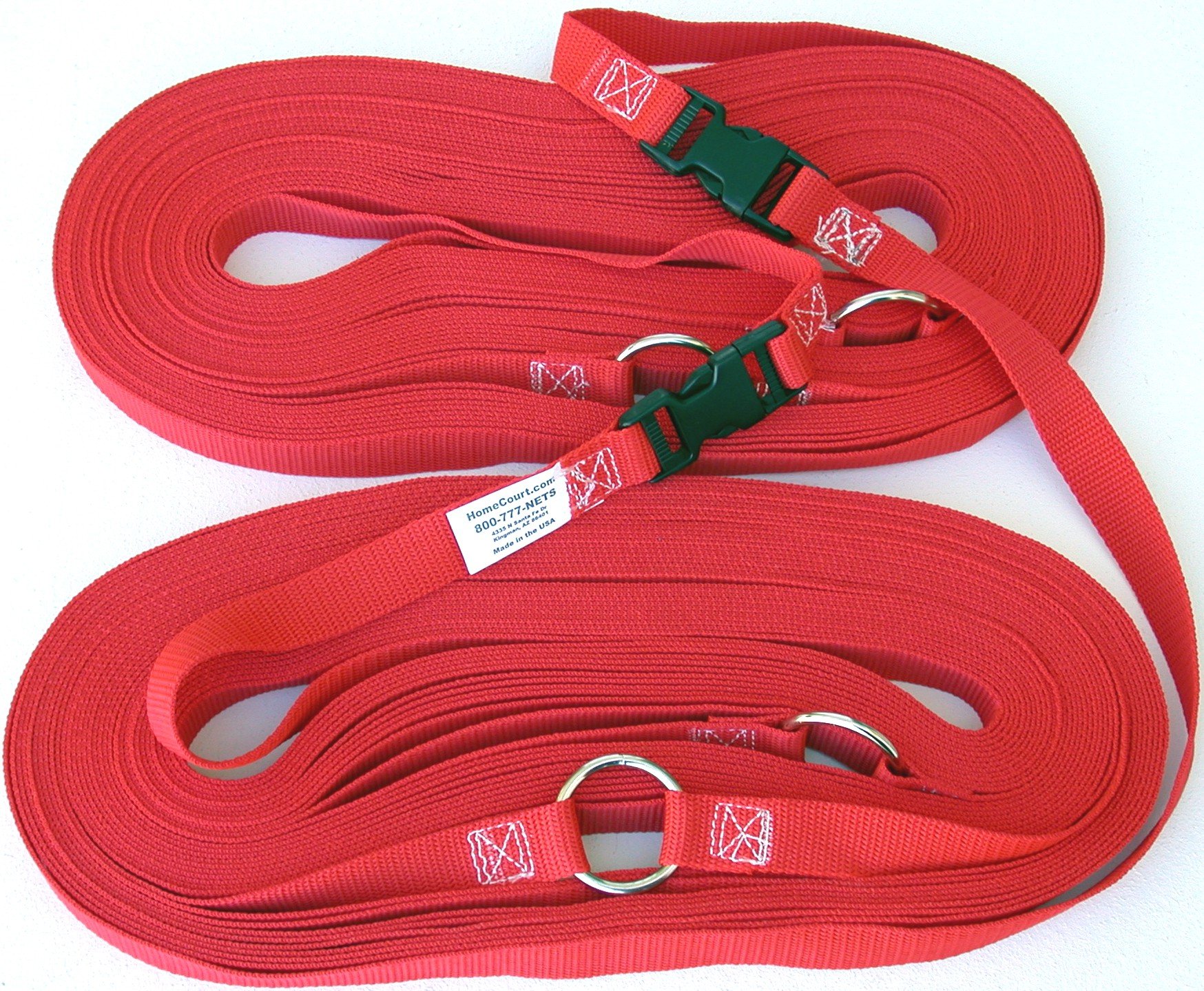 Home Court 1-inch Non-Adjustable 30-ft Sand Court Line - 17NAS (Red)