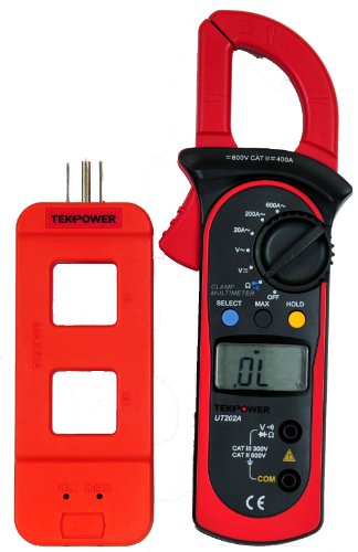 Tekpower UT202A (Uni-Trend) Auto-ranging AC 600 Amp Clamp Meter with Tekpower Line Splitter M920