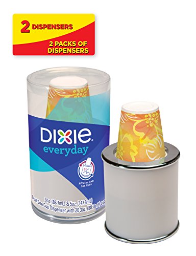 Dixie Bath Cup Dispenser, Combo Pack (Colors May Vary), 1 Count (Pack of 2)