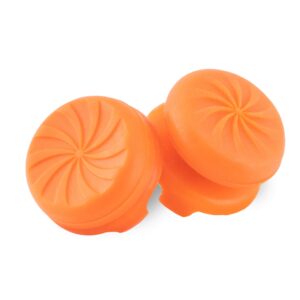 KontrolFreek FPS Freek Vortex for Playstation 4 (PS4) and Playstation 5 (PS5) Controller | Performance Thumbsticks | 1 High-Rise Convex, 1 Mid-Rise Concave | Orange