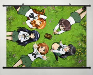 home decor anime girls und panzer cosplay wall scroll poster anko team 23.6 x 17.7 inches-006