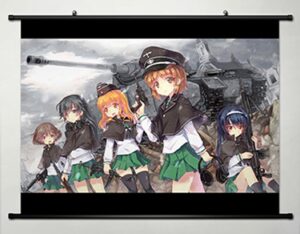 home decor anime girls und panzer cosplay wall scroll poster anko team 23.6 x 17.7 inches-015