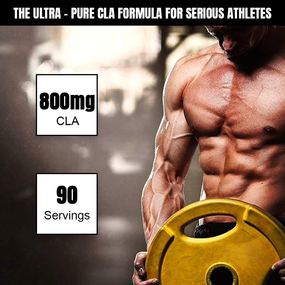 CLA Supplements | MuscleTech Platinum Ultra Pure CLA | 800 mg of CLA per Serving | Conjugated Linoleic Acid | Anti-Catabolic Support | Stimulant-Free Formula | 90 CLA Pills (90 Servings)