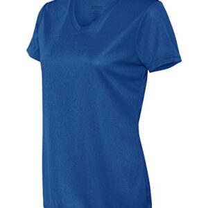 Augusta Sportswear Youth Nexgen Wicking Wicking Tee Shirt, Royal, Medium