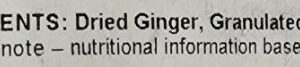 GERBS Dried Ginger 2 LBS. Granulated | Freshly Dehydrated Resealable Bulk Bag | Top Food Allergy Free | Sulfur Dioxide Free | Facilitates weight loss by improving digestion| Gluten & Peanut Free