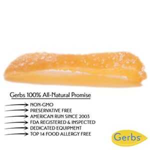 GERBS Dried Ginger 2 LBS. Granulated | Freshly Dehydrated Resealable Bulk Bag | Top Food Allergy Free | Sulfur Dioxide Free | Facilitates weight loss by improving digestion| Gluten & Peanut Free