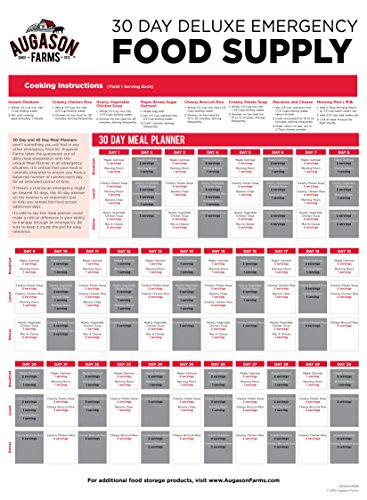 Augason Farms 30-Day 1-Person Emergency Food Supply – QSS Certified , White