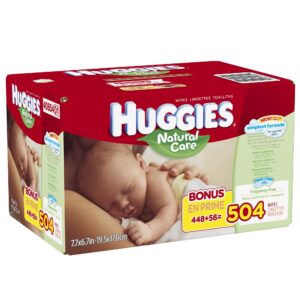 Huggies Natural Care Baby Wipes, Refill, 504 Count