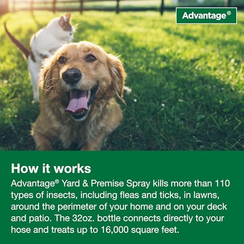 Advantage Yard & Premise Spray | Kills Fleas & Ticks & More | 32 oz.