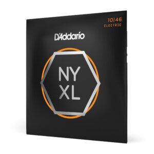 d'addario nyxl1046 nickel wound electric guitar strings, regular light, 10-46