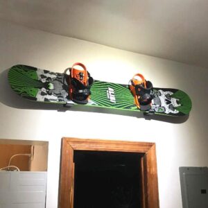 StoreYourBoard Snowboard Display Rack, Naked Wall Rack, Black