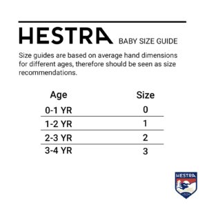 Hestra Baby Zip Long Mitt (Child 1-9yrs) | Waterproof, Insulated Mittens for Toddlers & Kids for Winter & Playing in The Snow - Black/Black - 1