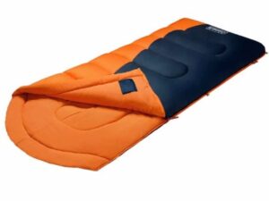 coleman montauk 20°f big and tall sleeping bag, tiger lily orange